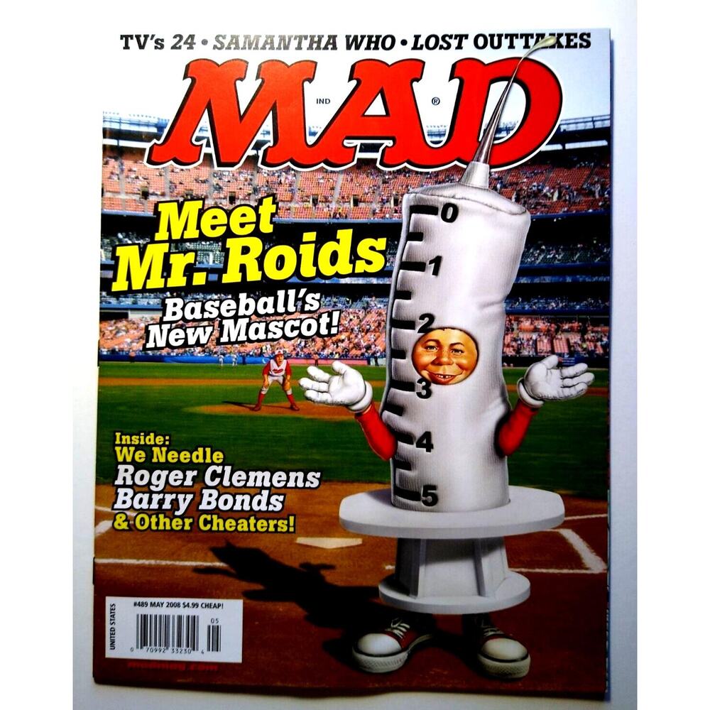 MAD Magazine May 2006 # 489 Lost Outtakes 24 TV Show Meet Mr. Roids Baseball